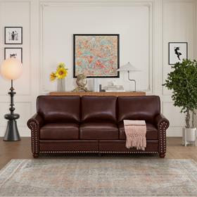 Faux Leather Sofas