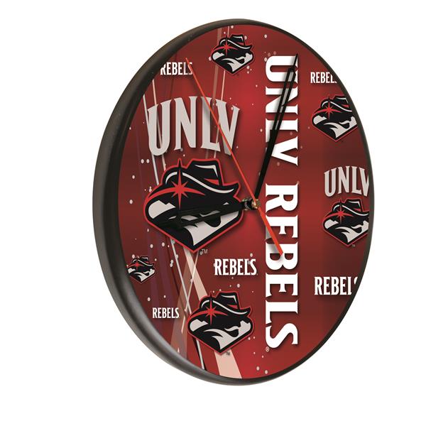 University of Nevada Las Vegas 13-Inch Solid Wood Clock 