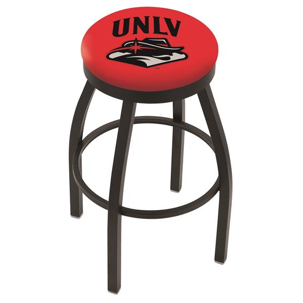 L8B2B UNLV 25-Inch Swivel Counter Stool with Black Wrinkle Finish 