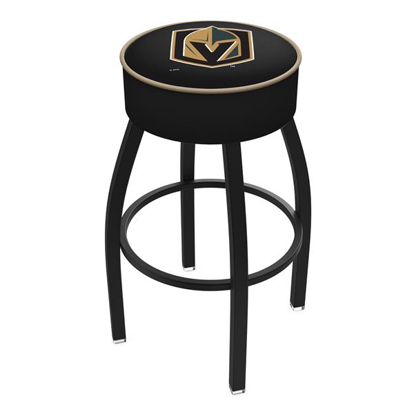 L8B1 Vegas Golden Knights 30-Inch Swivel Bar Stool with Black Wrinkle Finish 