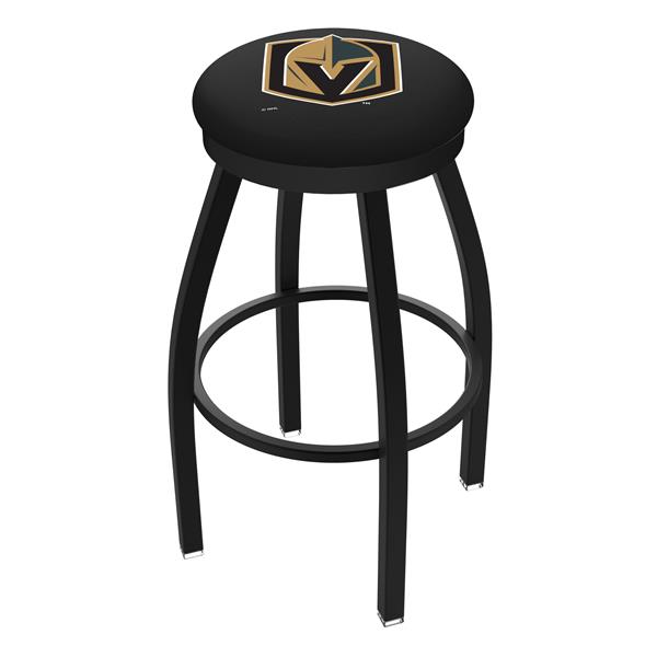 L8B2B Vegas Golden Knights 36-Inch Swivel Bar Stool with Black Wrinkle Finish 