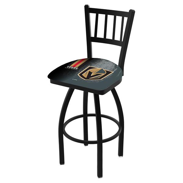 L018-03 Vegas Golden Knights 25-Inch Swivel Counter Stool with Black Wrinkle Finish 