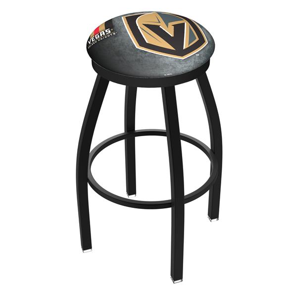 L8B2B-03 Vegas Golden Knights 25-Inch Swivel Counter Stool with Black Wrinkle Finish 