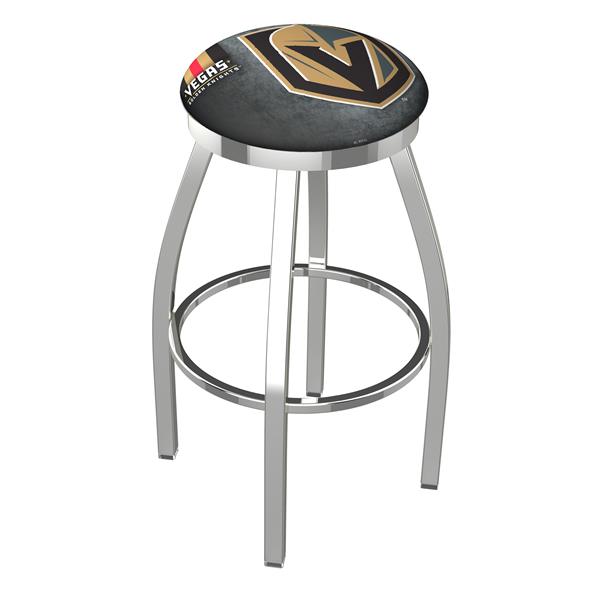 L8C2C-03 Vegas Golden Knights 36-Inch Swivel Bar Stool with Chrome Finish 