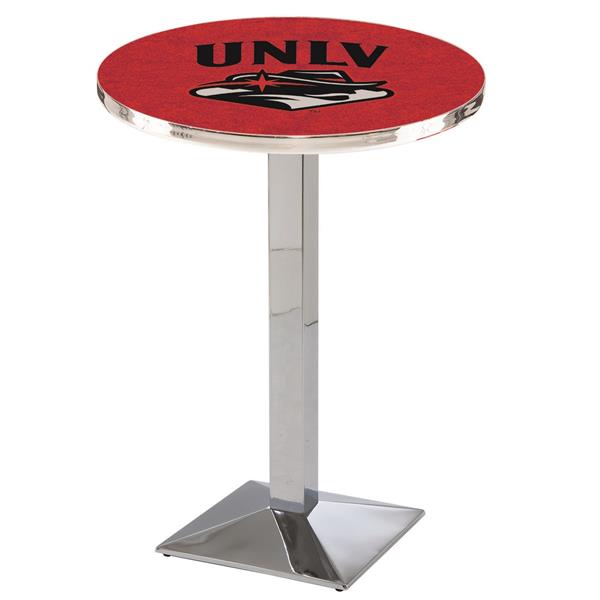 L217 University of Nevada Las Vegas 36" Tall Pub Table - Chrome  