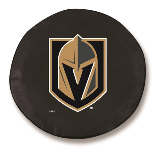 Vegas Golden Knights Tire Cover - Size E - 29.75" x 8" Black Vinyl 